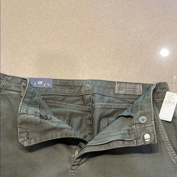 GAP Green Chinos Straight-Leg Pants - Picture 4 of 6